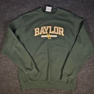 Baylor Bears Champion Men's Forest Green Crewneck Sweater College Gameday Size M